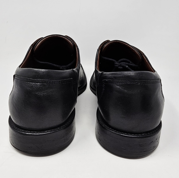 Johnston & Murphy Dobson Black Leather Cap Toe Sheepskin Lining Mens Size US 11 - Picture 11 of 14